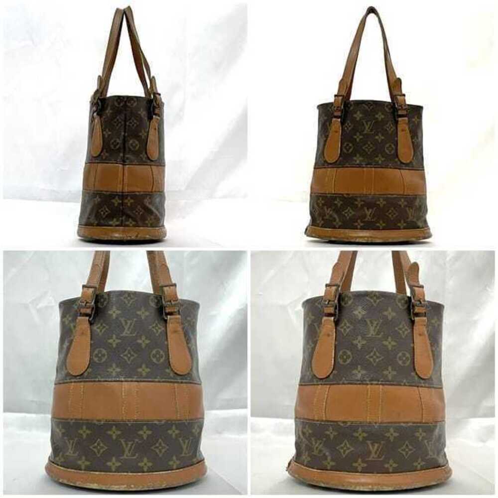 Louis Vuitton Bag Limited Tote Brown LV Leather America Bucket
